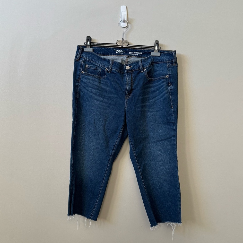 Torrid Women's Blue Boyfriend Jeans